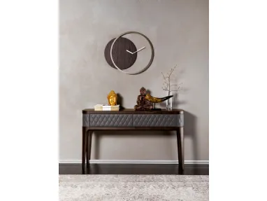 Orologio analogico di design in legno e metallo Circle di Tonin Casa