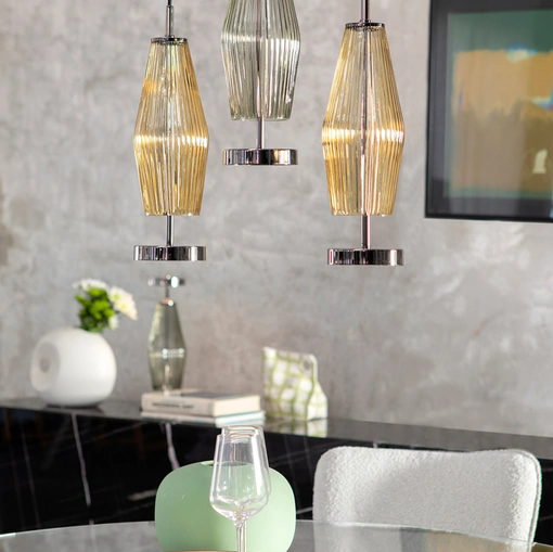 Lampada a sospensione in vetro Chic di Tonin Casa