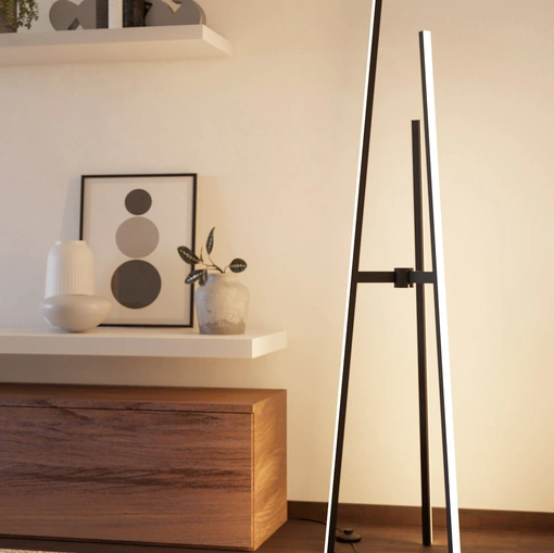 Lampada da terra Mongolana Piantana di Eglo