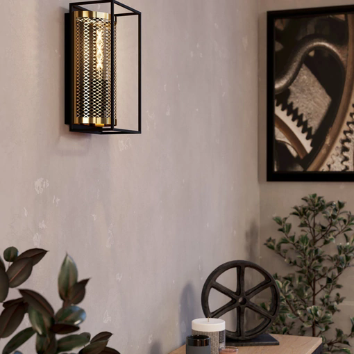Lampada Nohales Applique in acciaio di Eglo