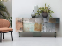 Madia in vetro con stampa digitale Dafne 162 di Target Point