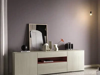 Madia Kosmos KM304 in nobilitato frassino cenere di Moretti Compact Giorno Notte