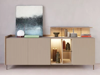 Madia Libra in laccato e Olmo di Astor Mobili