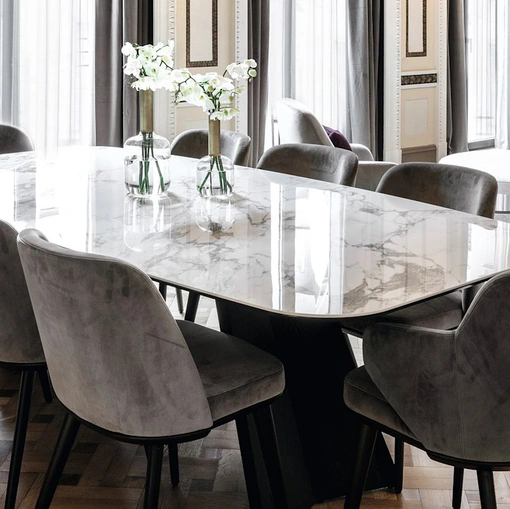 Tavolo fisso Icaro in ceramica di Calligaris