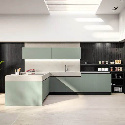 Cucina Moderna con penisola Cloe 05 di Arredo3