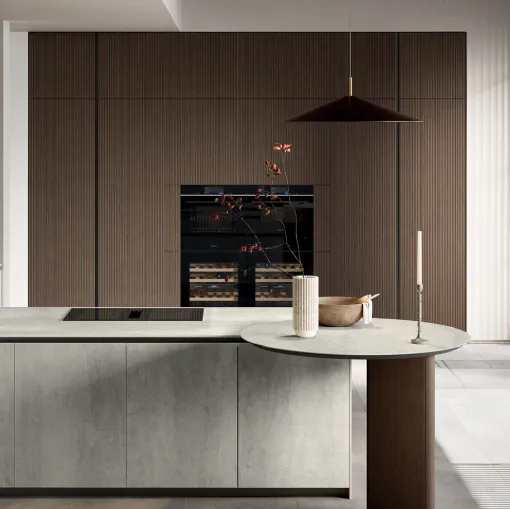 Cucina Moderna con penisola Glass 2|0 06 di Arredo3