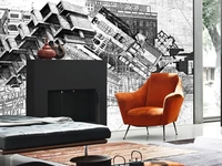 Carta da parati in stile urbano Building di Adriani e Rossi