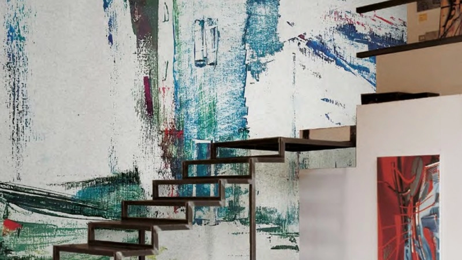 Carta da parati con case e barche Artistic Boat di Adriani e Rossi