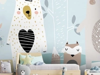 Carta da parati per camerette Forest Gang di Adriani e Rossi