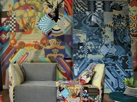 Carta da parati dai colori sgargianti Grace di Adriani e Rossi