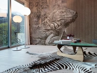 Carta da parati con iguana Mad di Adriani e Rossi