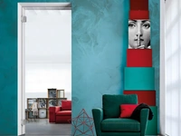 Carta da parati turchese con sfumature Onix Color di Adriani e Rossi