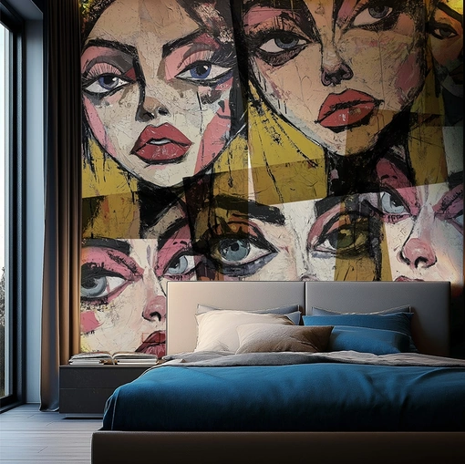 Carta da parati Woman Look di Adriani e Rossi