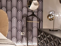 Appendiabiti servomuto con specchio Callisto di Tonin Casa