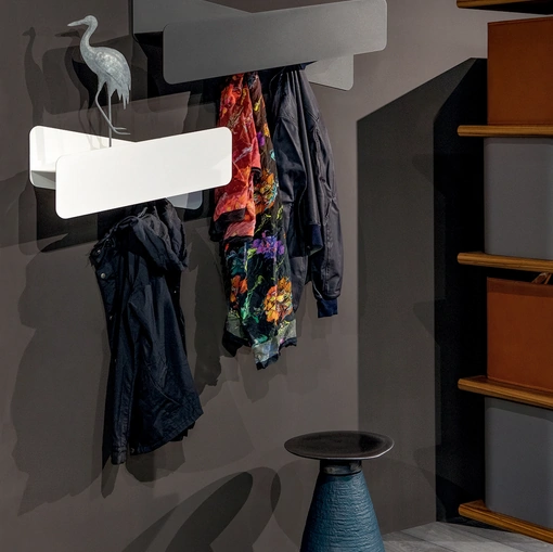Appendiabiti di design in metallo laccato Papillon di Tonin Casa