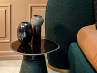 Tavolino rotondo Baobab realizzato in ceramica di Tonin Casa