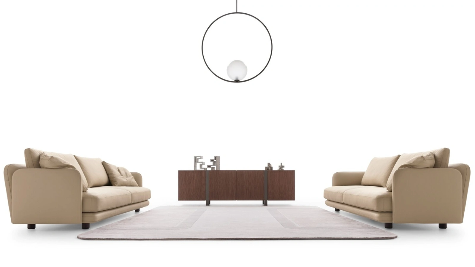 Tappeto moderno in lana Buckle di Ditre Italia