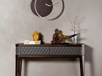 Orologio analogico di design in legno e metallo Circle di Tonin Casa