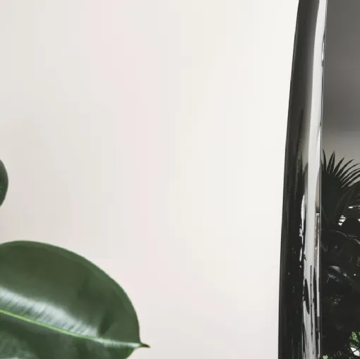 Specchio con cornice in vetro Colette di Calligaris