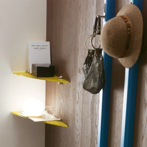 Mensola Colonia in vetro colorato di Ponti Terenghi