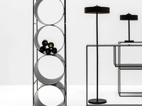 Contenitore di design in metallo color antracite Giotto Wine di Adriani e Rossi