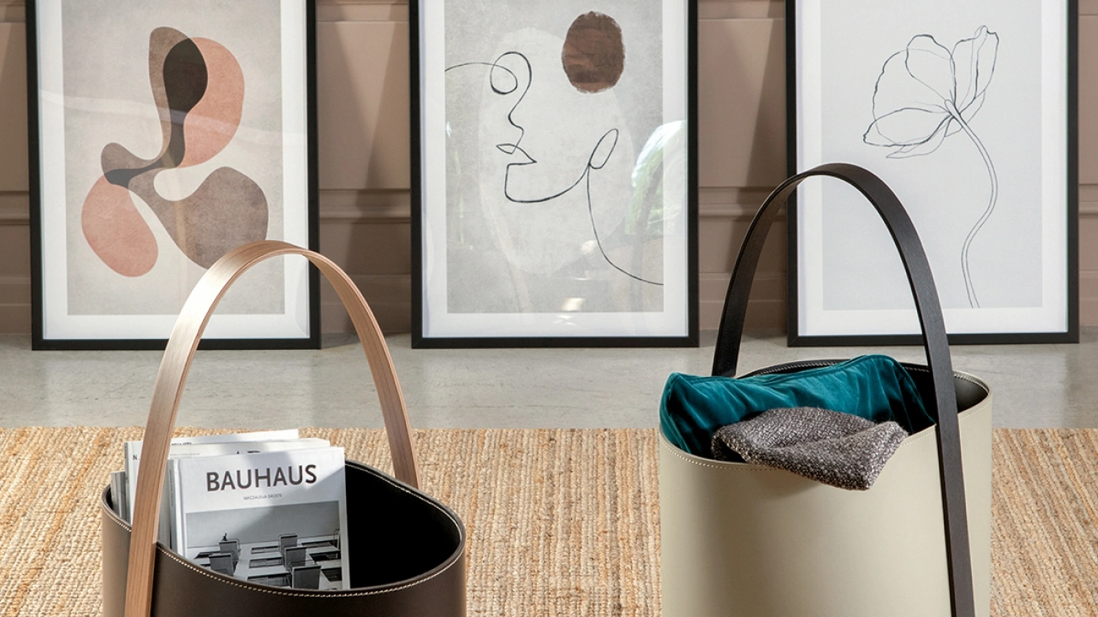 Contenitore in cuoio Madame di Tonin Casa