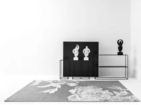 Tappeto in poliestere e cotone con tessitura Jacquard strutturata Flower di Adriani e Rossi