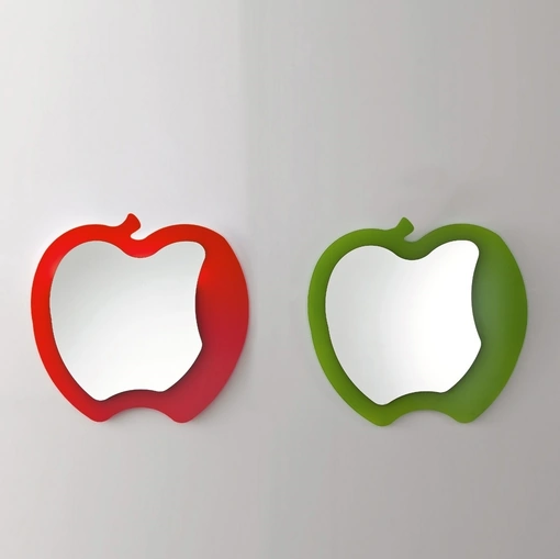 Specchio di design a forma di mela Fruit di Ponti Terenghi
