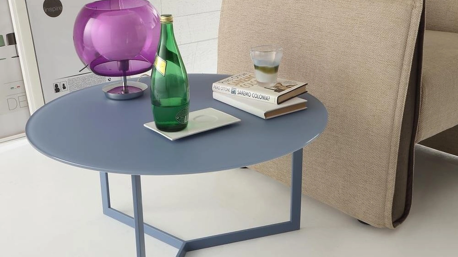 Tavolino in cristallo Joker di Ponti Terenghi