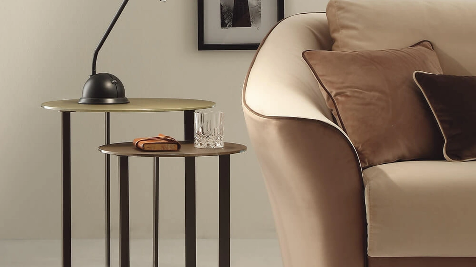 Tavolino in cristallo Joker di Ponti Terenghi