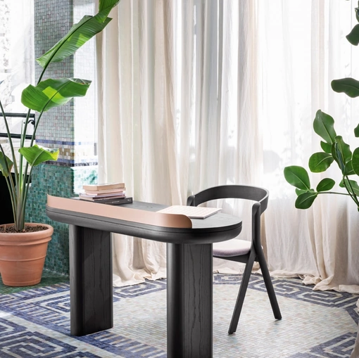 Scrittoio in frassino nero Jumbo di Miniforms