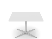 Tavolino Loop Table con top in laminato Bianco e base in alluminio di Infiniti
