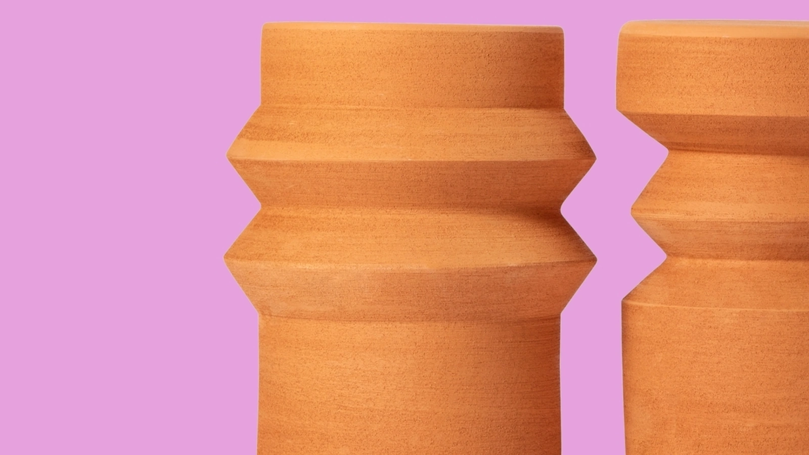 Tavolini in terracotta Mila e Milo di Miniforms