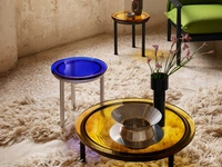 Tavolino rotondo in vetro Zigo di Miniforms