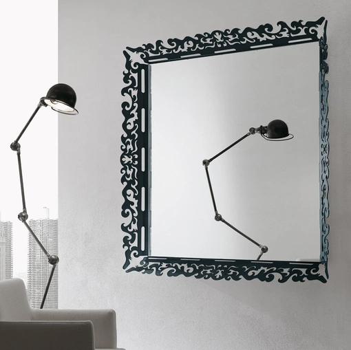 Specchio Mirror con cornice in plexiglass di Ponti Terenghi