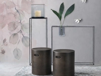 Pouf Nappe in gres porcellanato di Adriani e Rossi