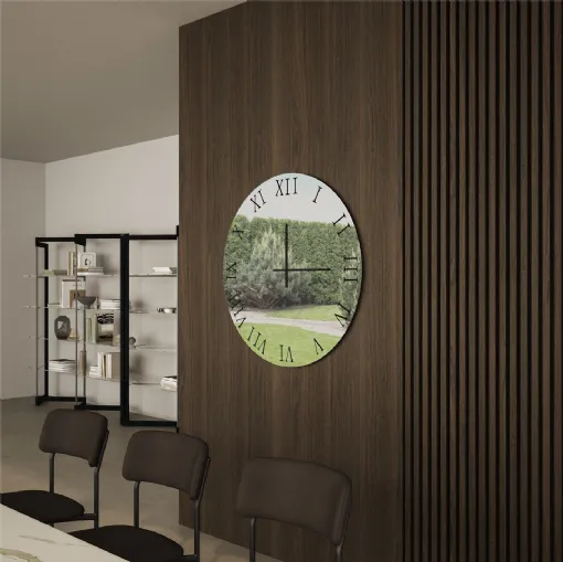 Specchio circolare con lancette Orazio di Easyline