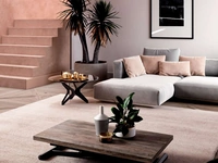 Tavolino trasformabile Mondial in eco legno di Ozzio