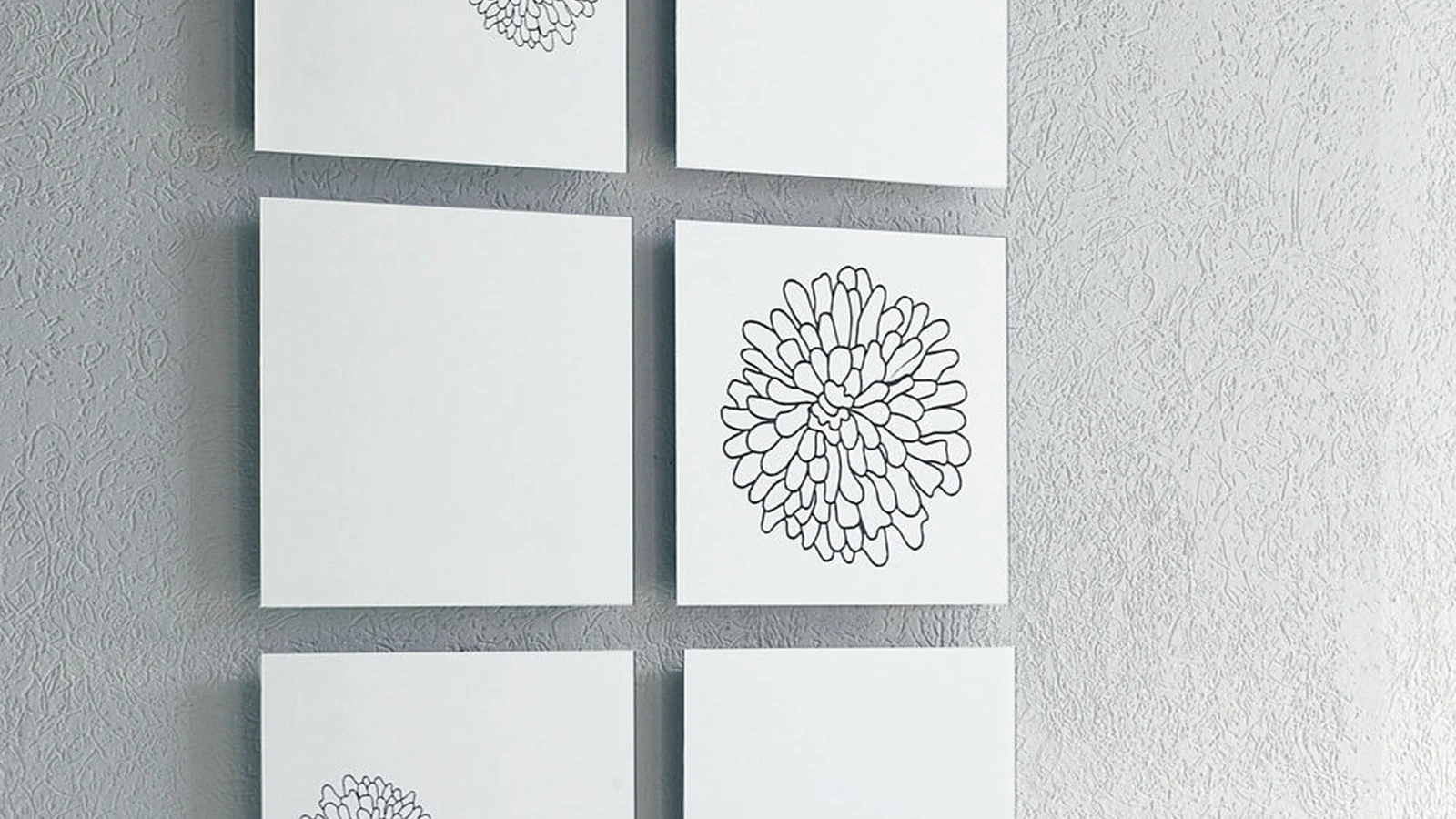 Specchio quadrato con serigrafia Frill di Ponti Terenghi