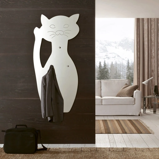 Specchio appendiabiti sagomato Fufi di Ponti Terenghi