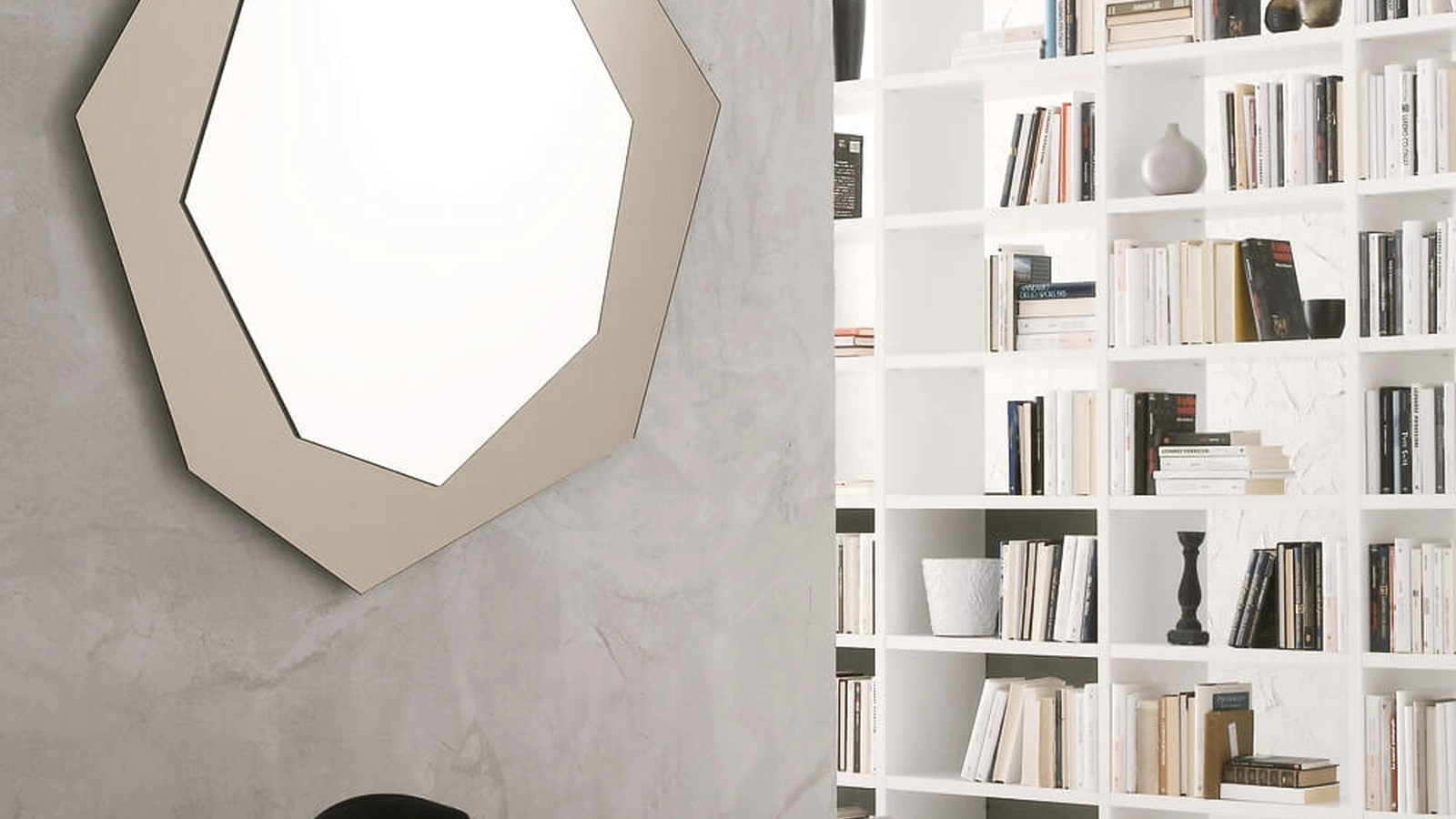 Specchio con cornice in vetro Bronzo Pepita di Ponti Terenghi