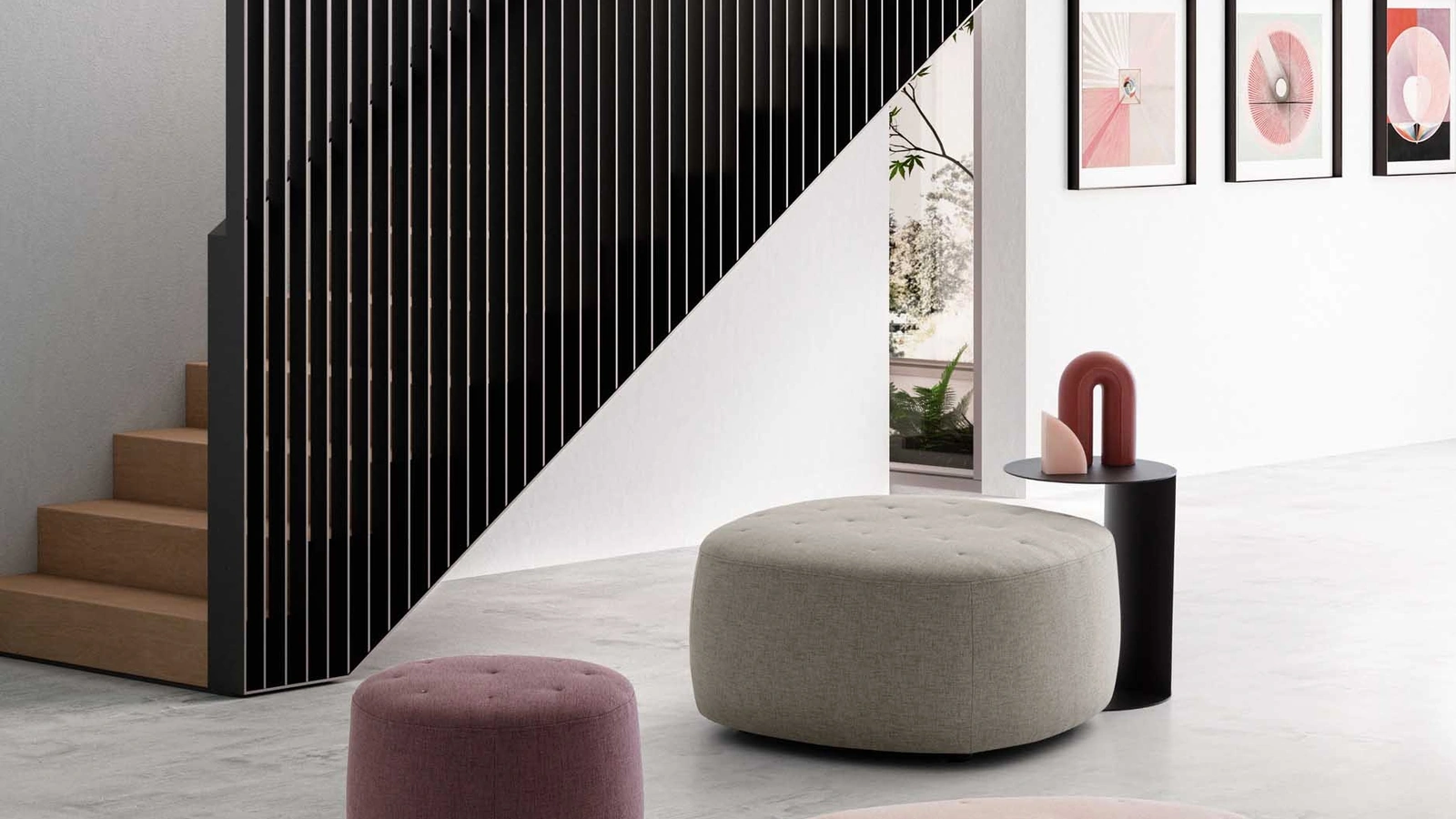 Pouf Bowl, Circus e Wilson di Le Comfort