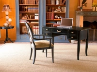 Scrittoio classico Sandra in legno laccato Nero opaco di Tonin Casa