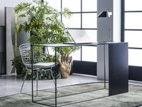 Scrittoio Desk in metallo verniciato color antracite di Adriani e Rossi