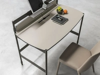 Scrittoio Ink in CDF laccato madreperla di Tomasella