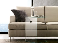 Tavolino moderno in cristallo Servente di Ponti Terenghi