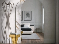 Specchiera Arké con cornice in vetro stampato di Tonin Casa