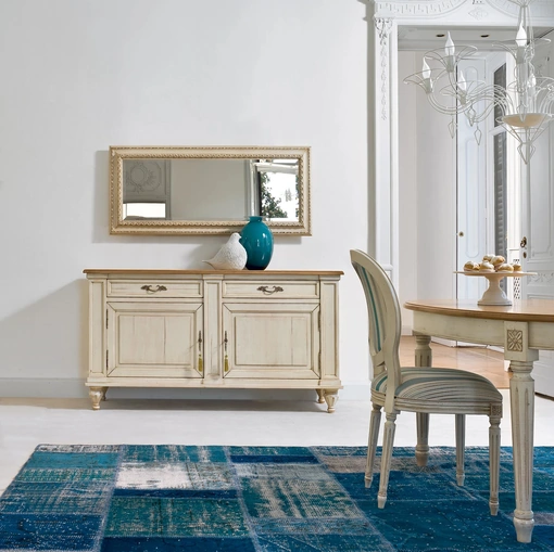 Specchio Altair con cornice in legno di Tonin Casa