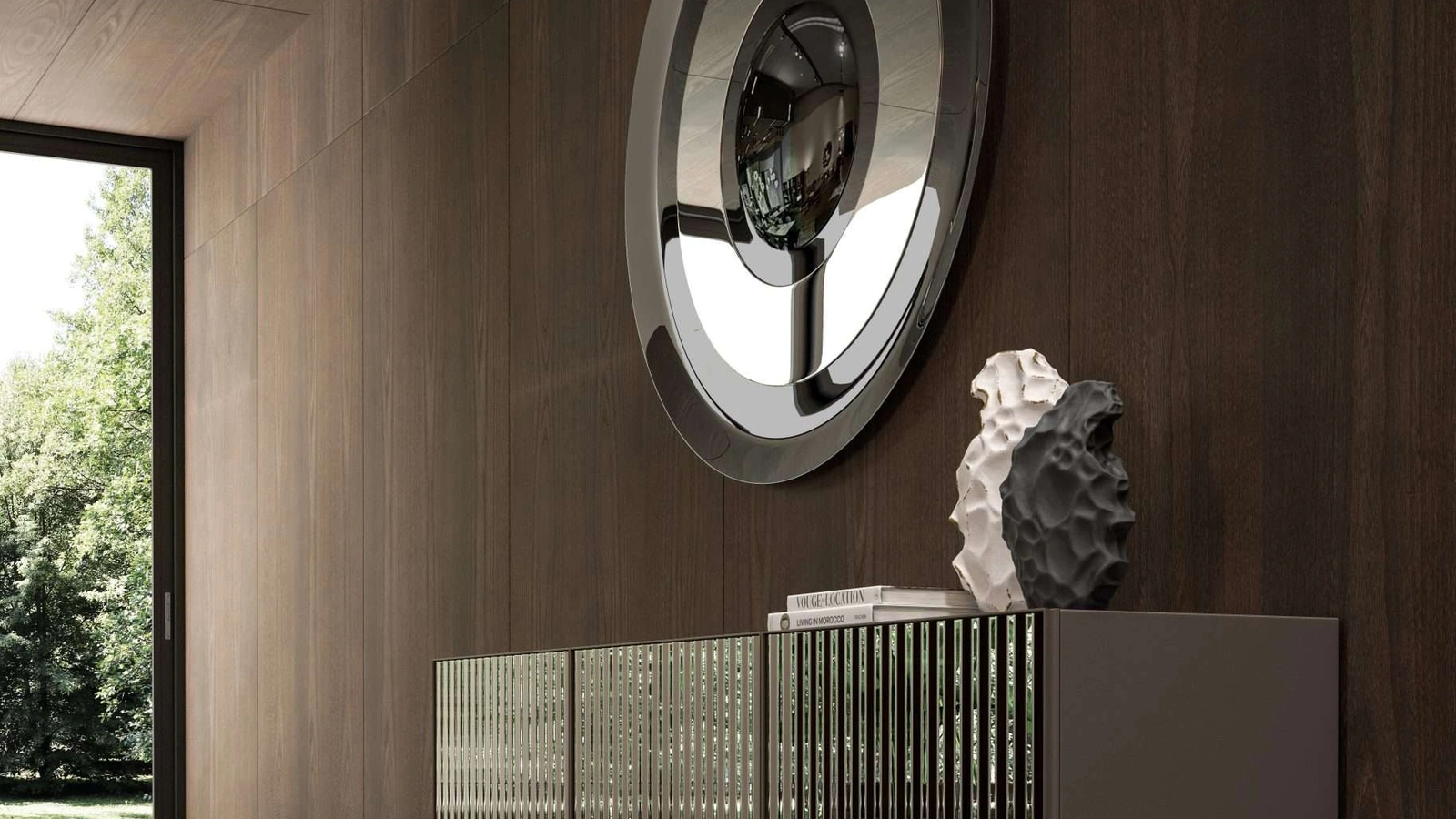 Specchio di design Dorian di Ozzio