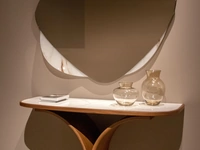 Specchio con cornice in vetro con stampa digitale Galileo di Tonin Casa